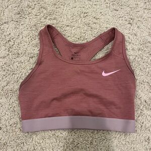 Nike Women's Mauve and Light Pink Sports Bra